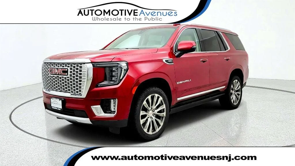 Used 2021 Cayenne Red Tintcoat GMC 4WD 4dr Denali w/ Rear Seat Media, 22