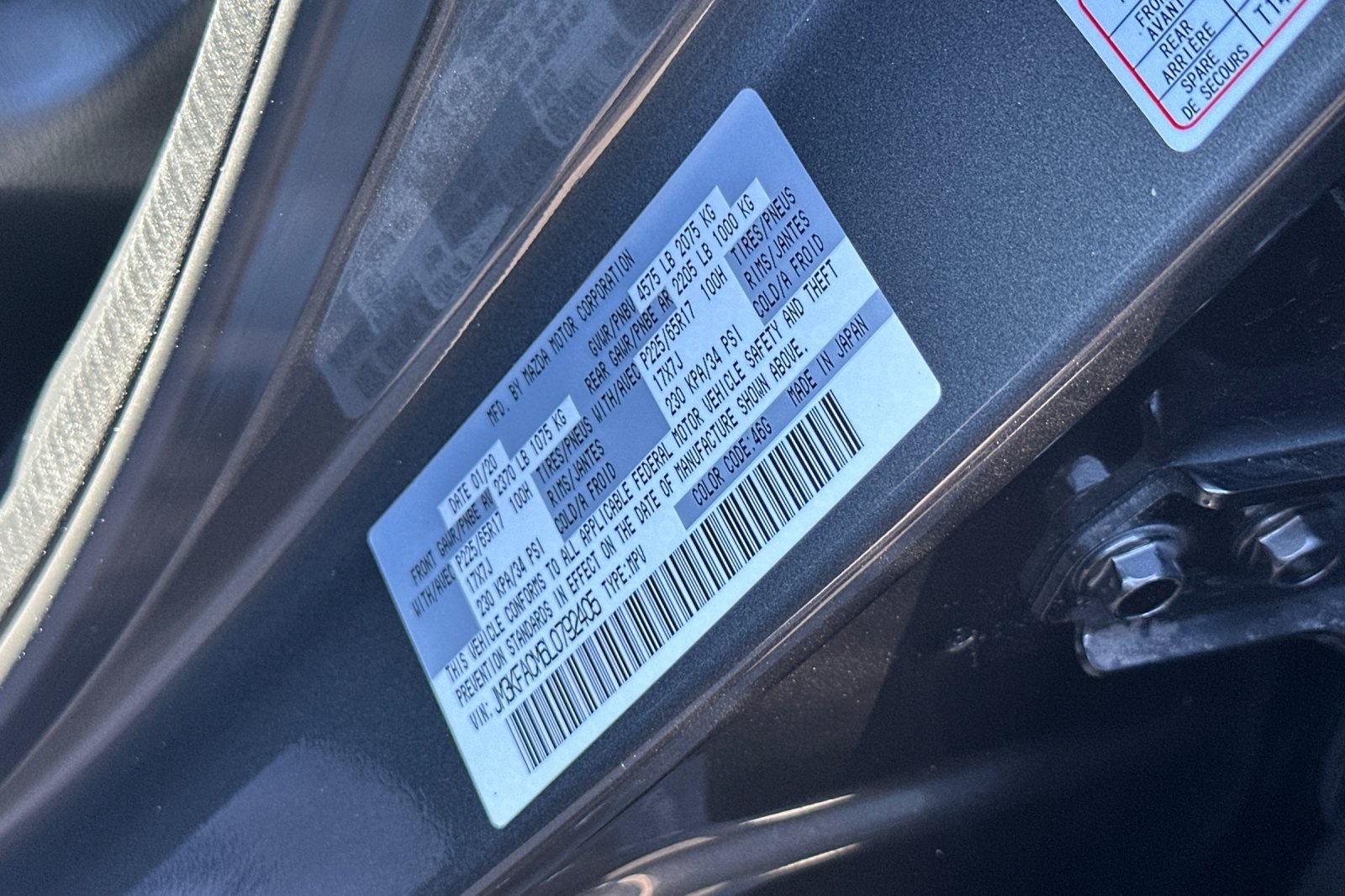 Used 2020 GREY Mazda Touring image 27