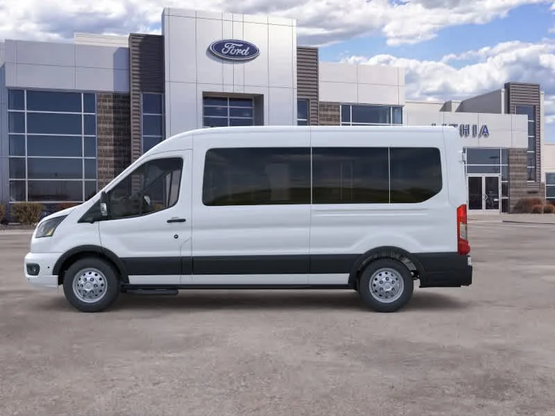 New 2026 Oxford White Ford Passenger Van XLT image 3