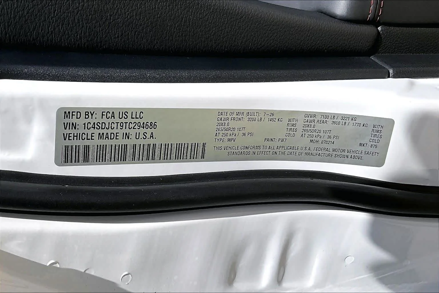 New 2026 White Knuckle Clearcoat Dodge GT Plus HEMI V8 image 21