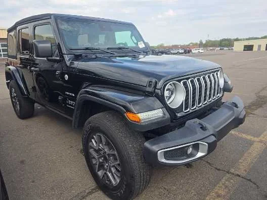 Used 2024 Jeep Wrangler 4-Door Sahara with VIN 1C4PJXEG0RW352631 for sale in Kansas City