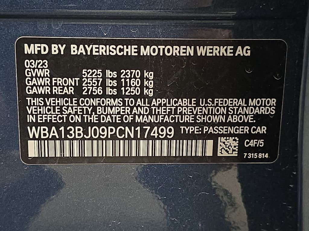 Certified Used 2023 Arctic Race Blue metallic BMW 530i xDrive image 34