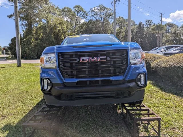 Used 2021 DYNAMIC BLUE METALLIC GMC 2WD Elevation image 8