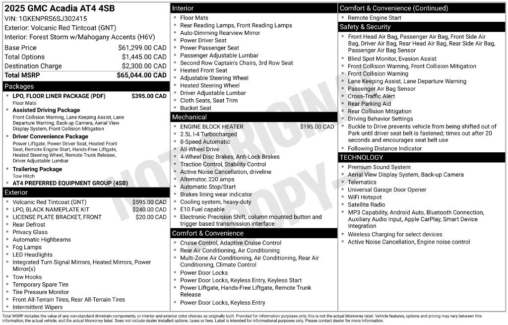 Certified Used 2025 Red GMC AT4 image 27