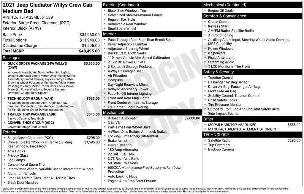 Used 2021 Green Jeep Willys image 41