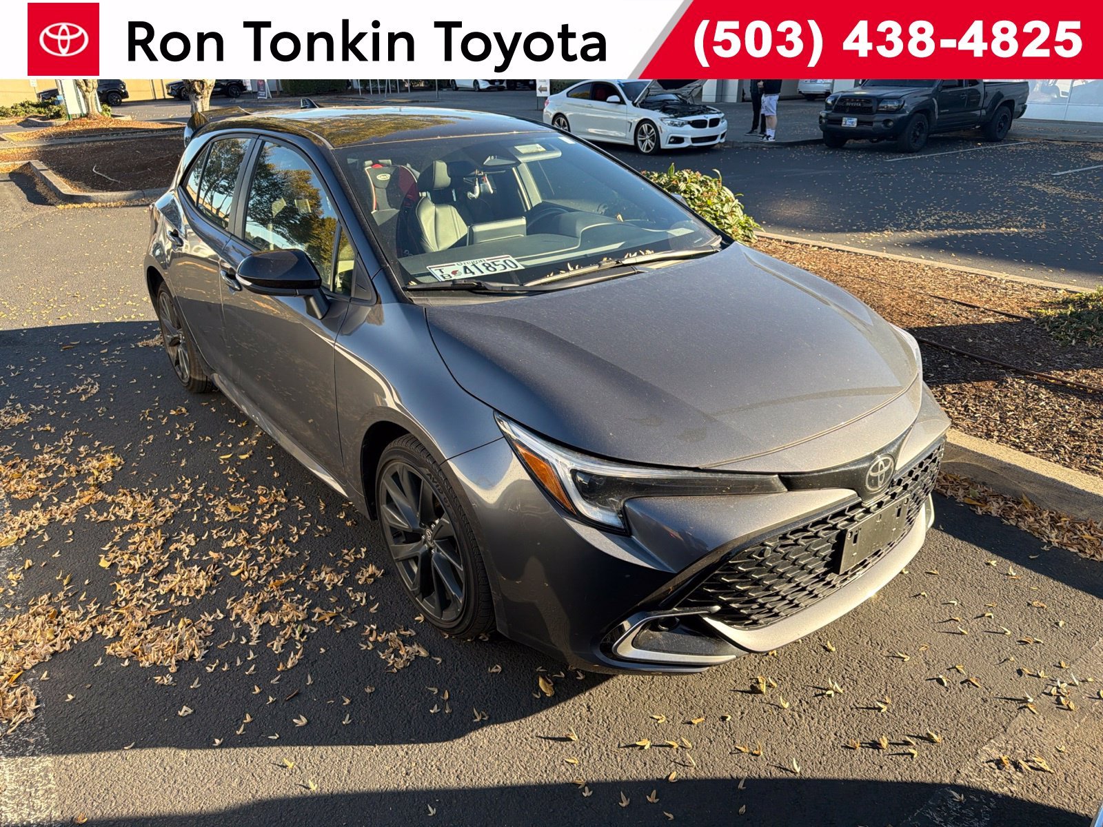 Used 2025 Midnight Black Metallic Toyota XSE image 1