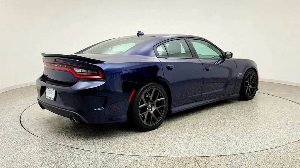 Used 2017 Contusion Blue Pearlcoat Dodge R/T Scat Pack RWD w/ Alcantara Pkg & Beats Audio image 5