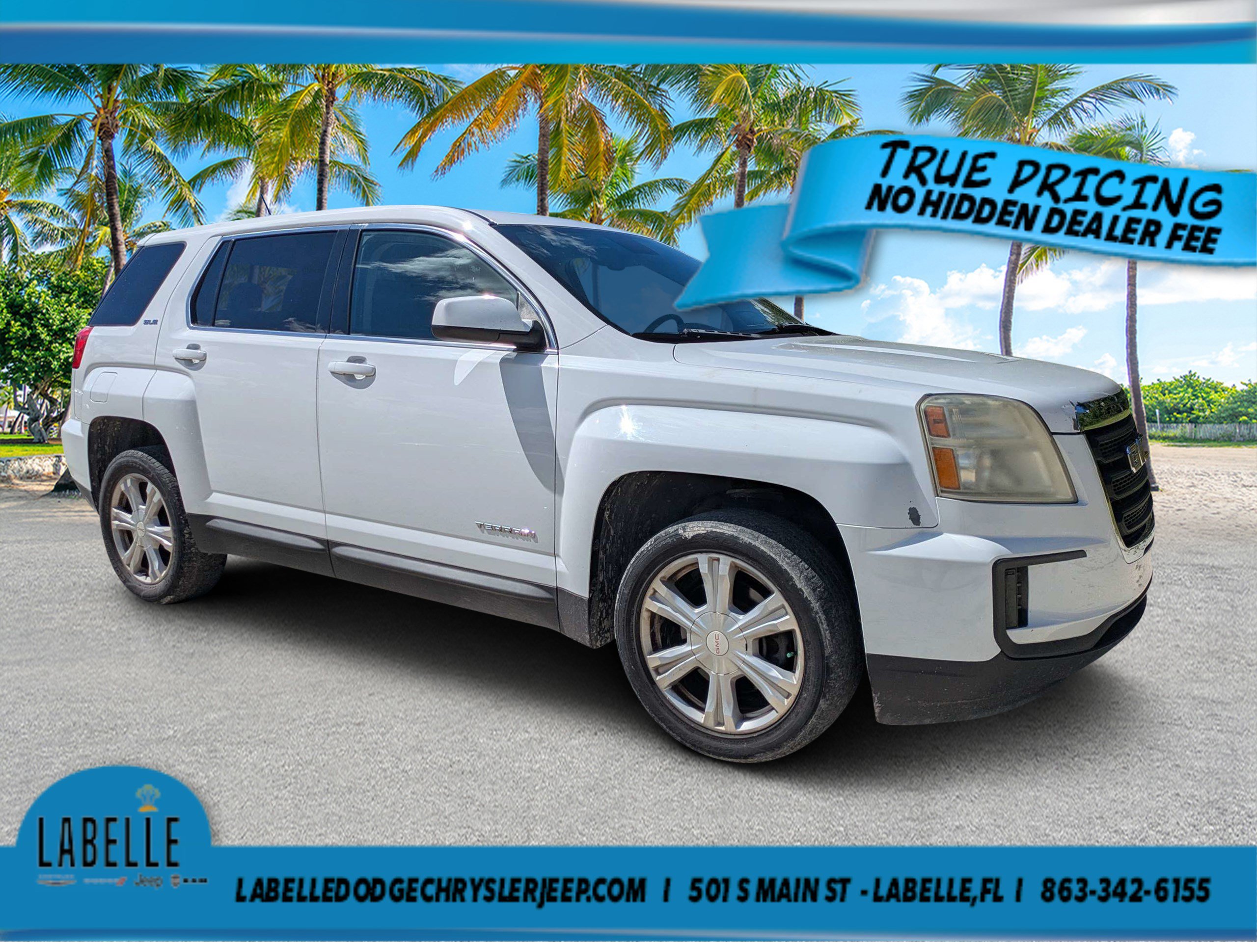 Used 2017 GMC Terrain SLE-1 with VIN 2GKALMEK1H6116506 for sale in LaBelle, FL
