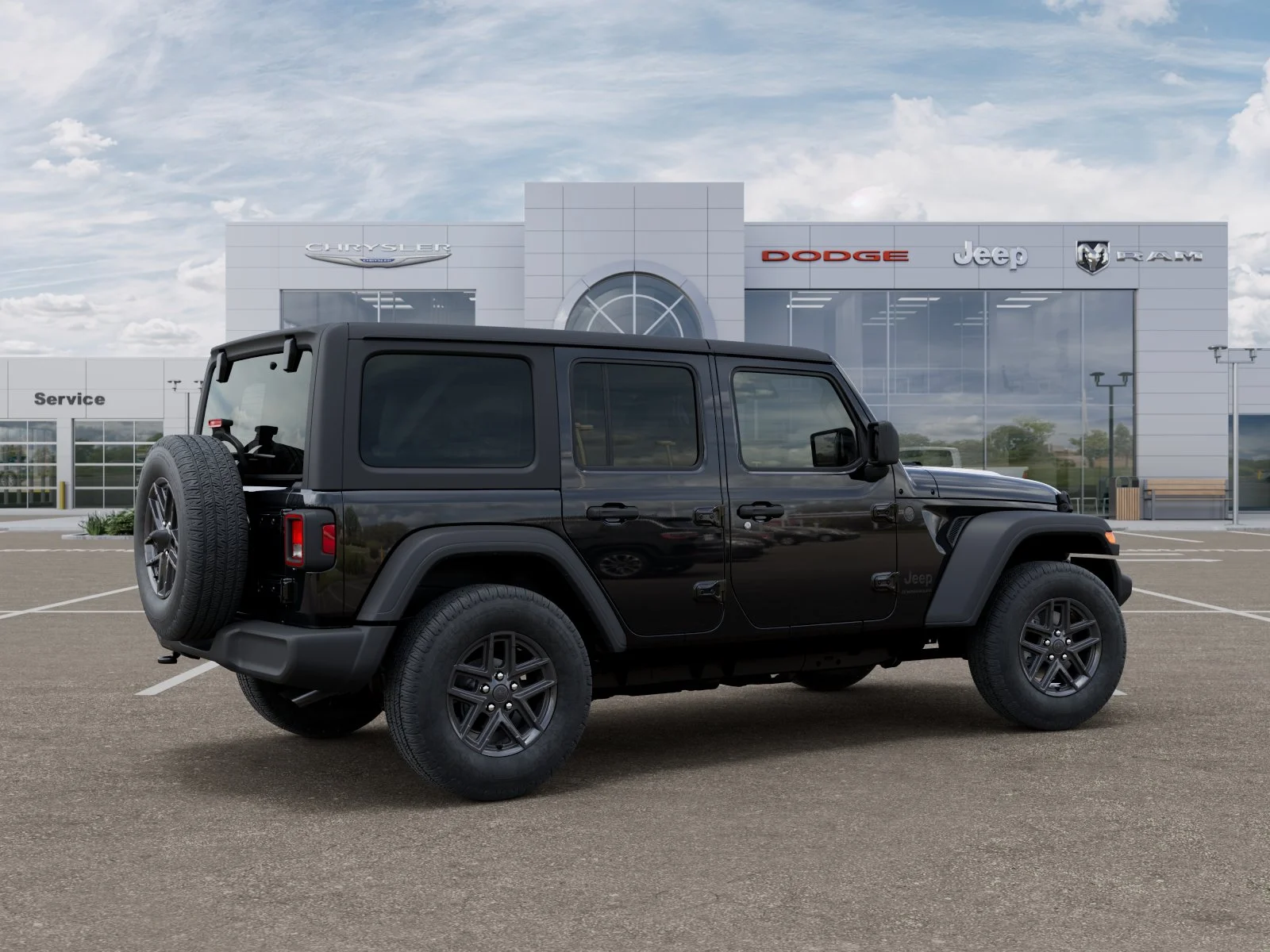 New 2026 Black Clear-Coat Exterior Paint Jeep Sport S image 4