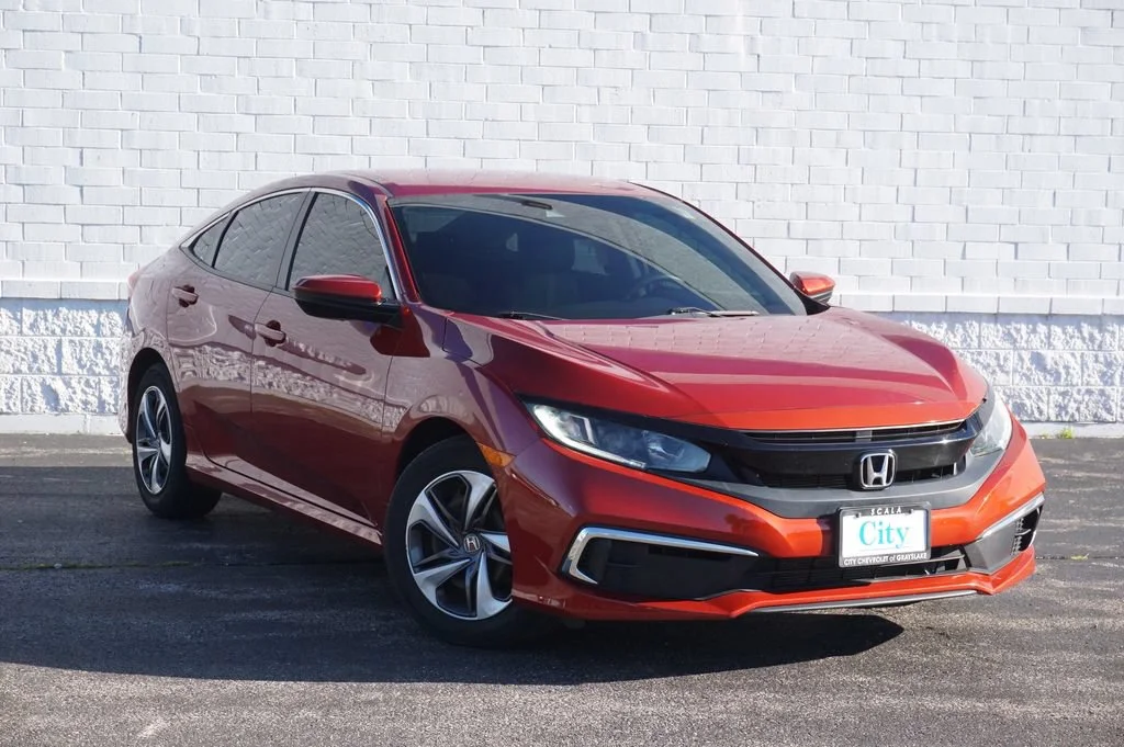 Used 2019 Honda Civic LX with VIN 19XFC2F6XKE043375 for sale in Grayslake, IL