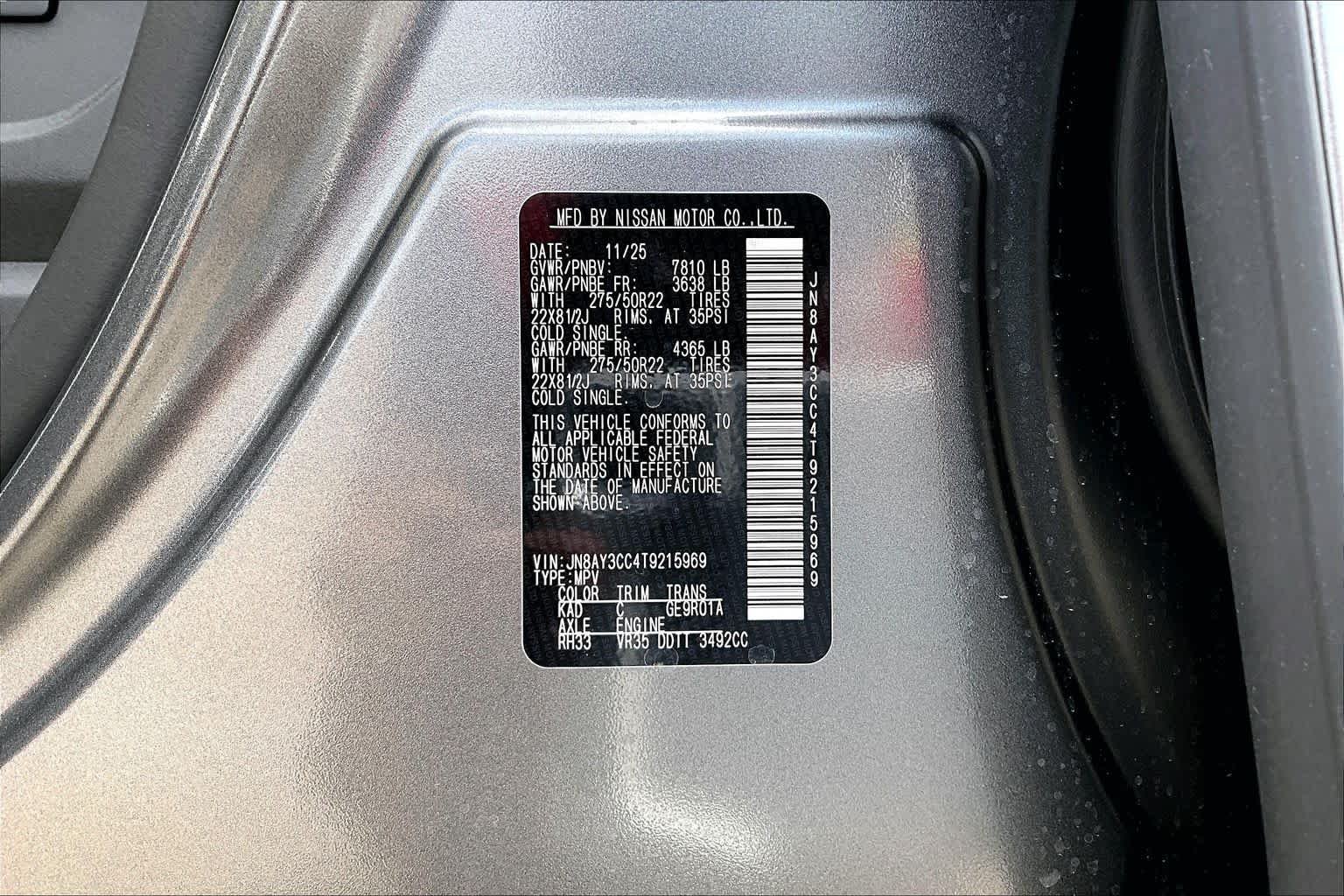 New 2026 Gun Metallic Nissan Platinum Reserve image 17
