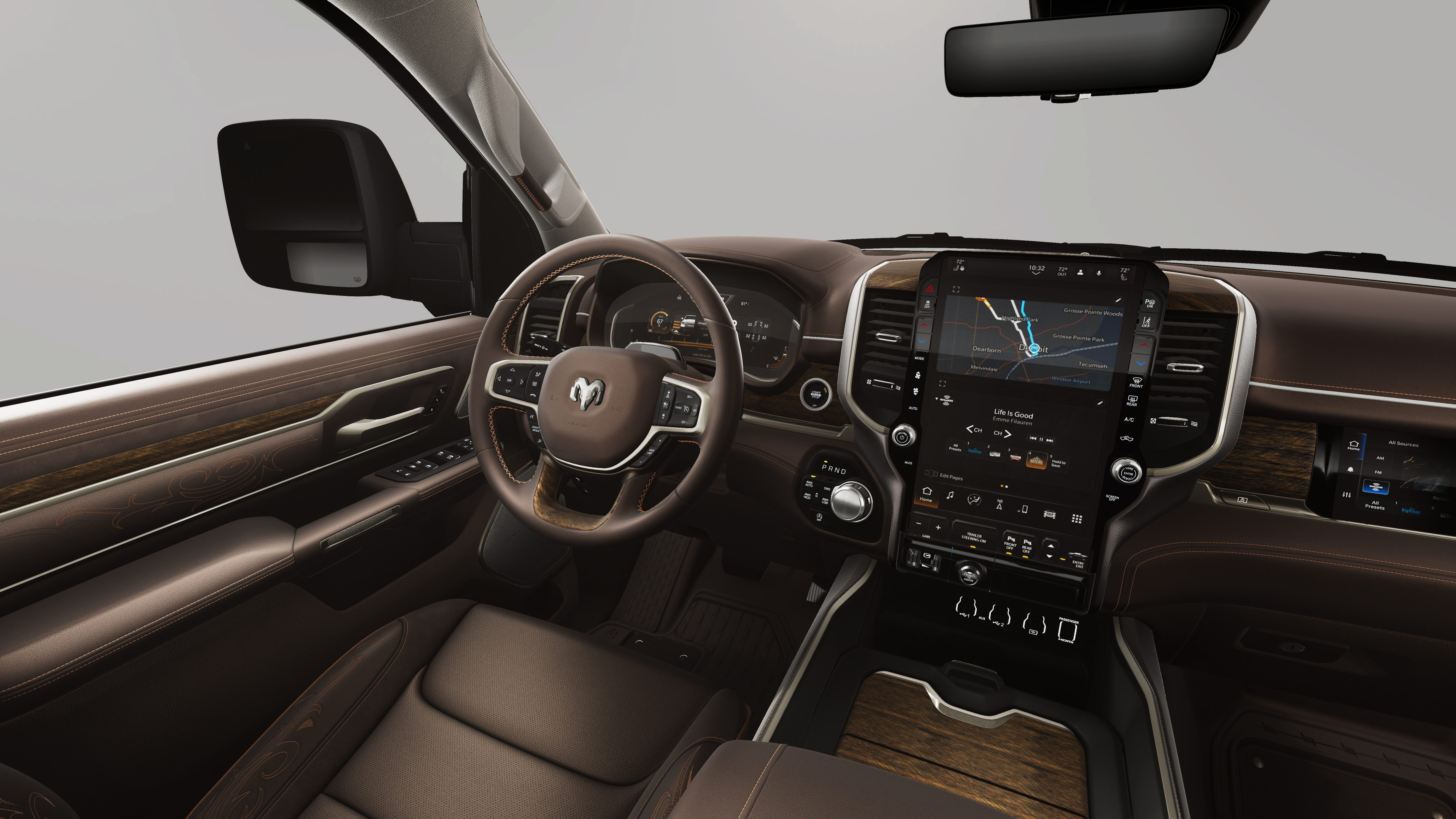 New 2026 Ivory White Tri-Coat Pearl-Coat Exterior Paint RAM Limited Longhorn image 20