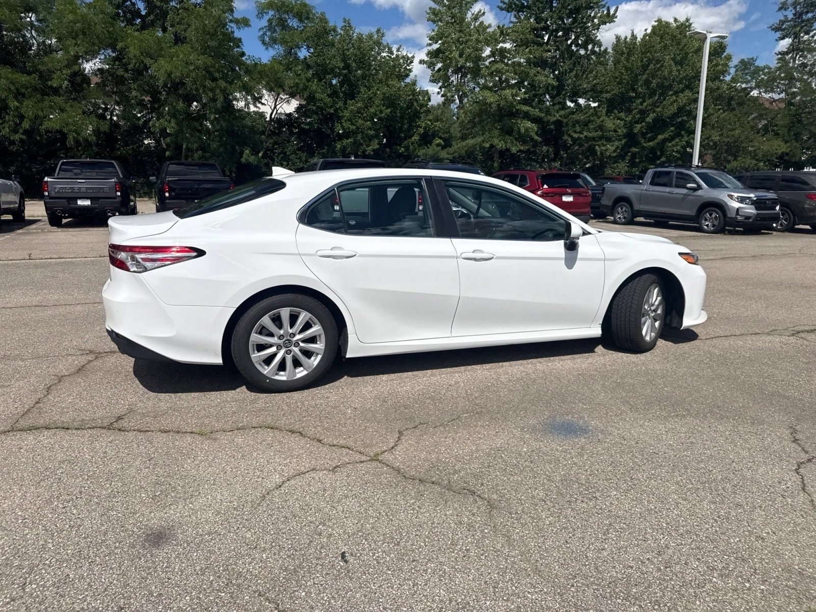Used 2020 Super White Toyota LE image 28