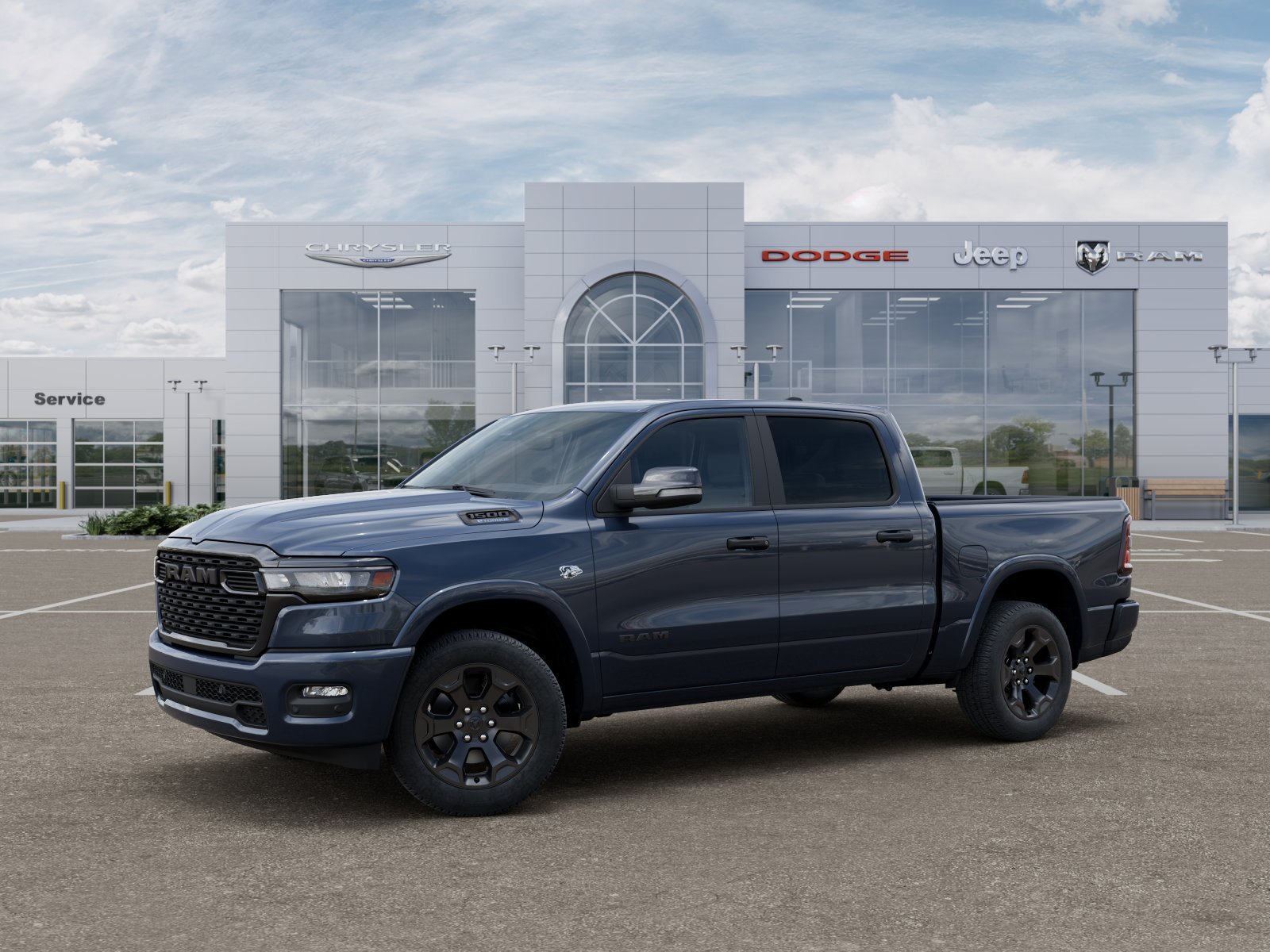 New 2026 Forged Blue Metallic Exterior Paint RAM Big Horn/Lone Star image 2