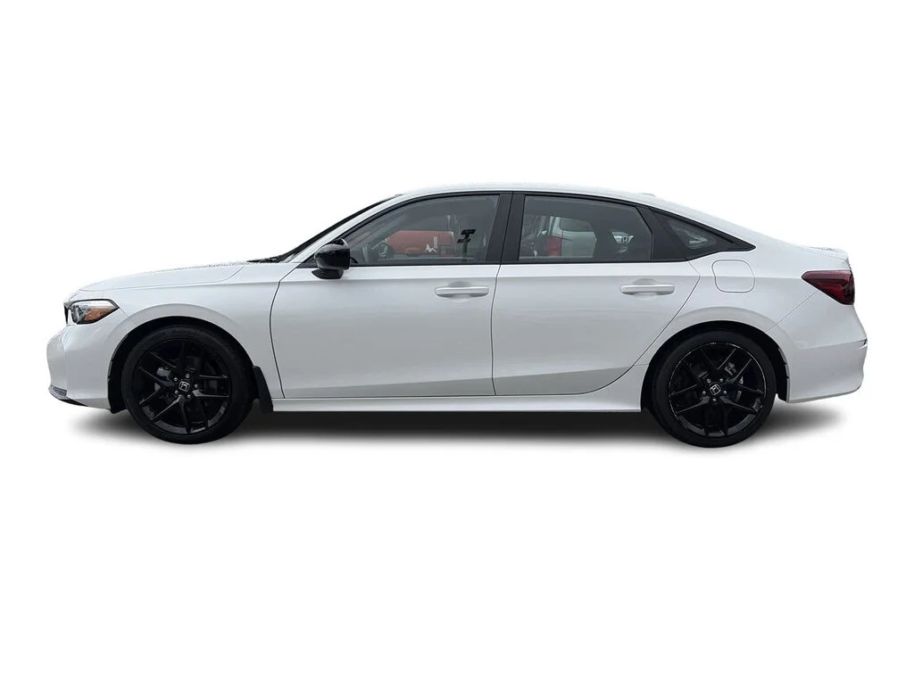 Certified Used 2025 Platinum White Pearl Honda Honda Civic Hybrid Sport eCVT Sedan Certified Pre- image 8