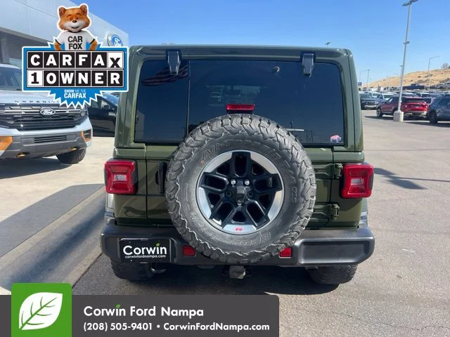 Used 2022 Green Jeep Unlimited Sahara image 6