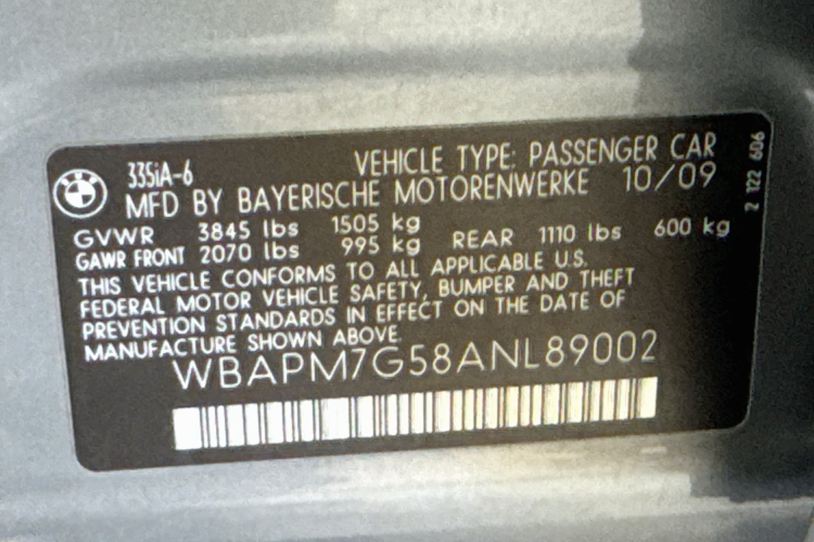 Used 2010 Space Gray Metallic BMW 335i image 30