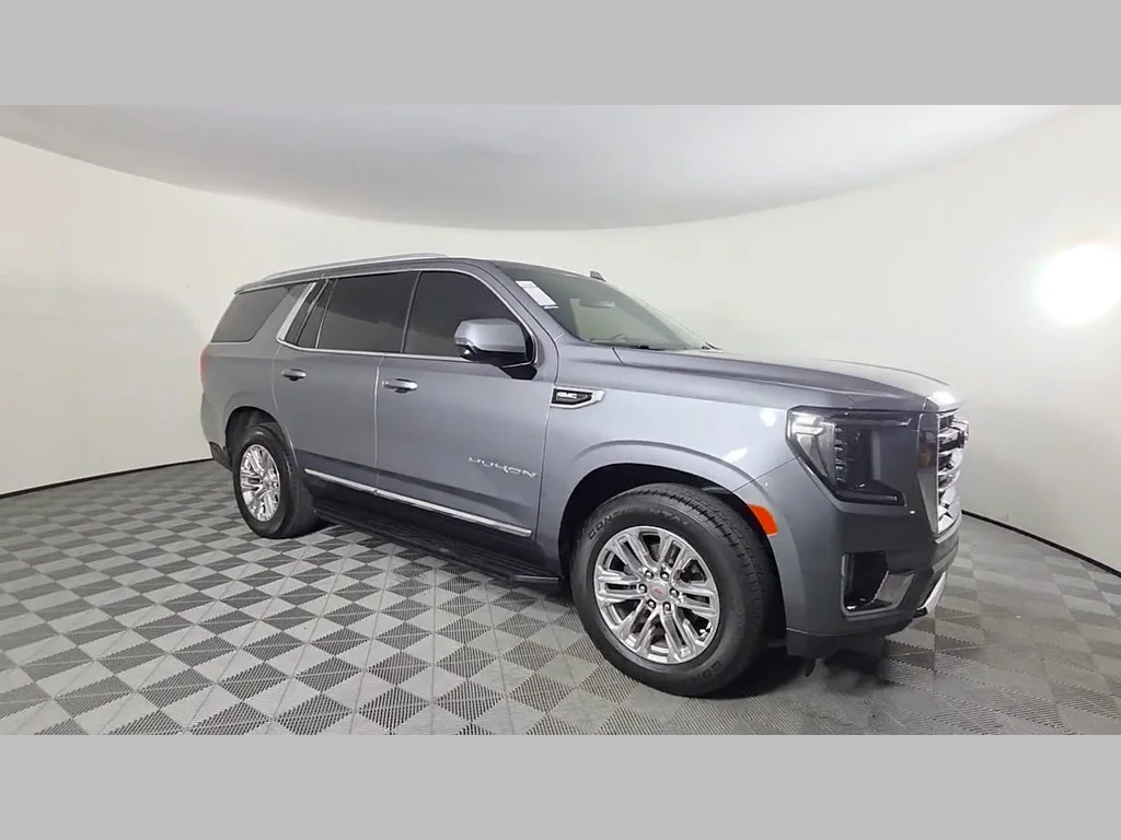 Used 2022 Satin Steel Metallic GMC SLT image 53