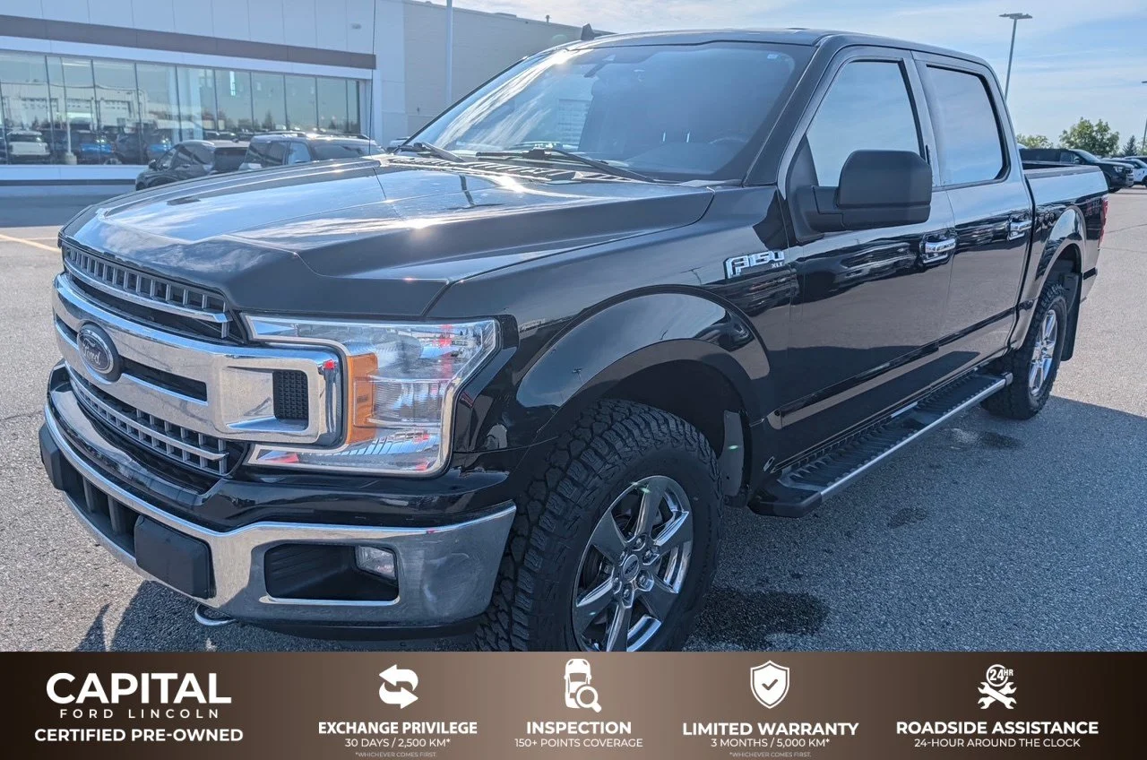 Used 2020 BLACK Ford XLT SuperCrew image 1