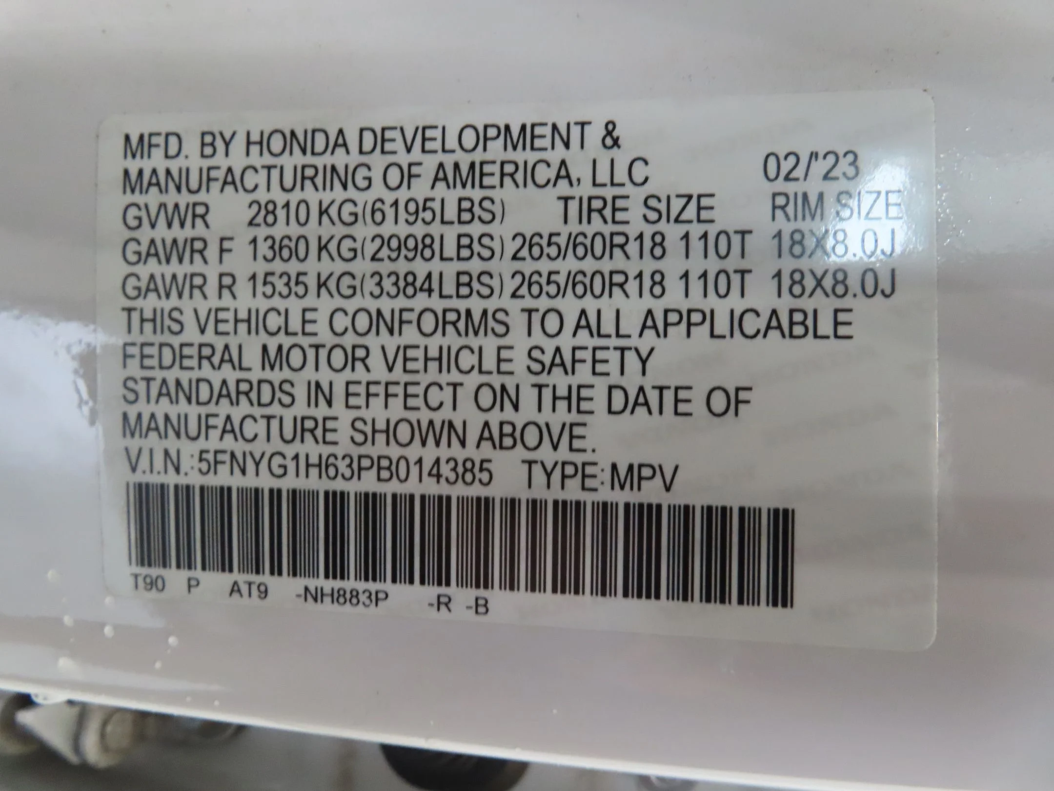 Used 2023 White Honda TrailSport image 28