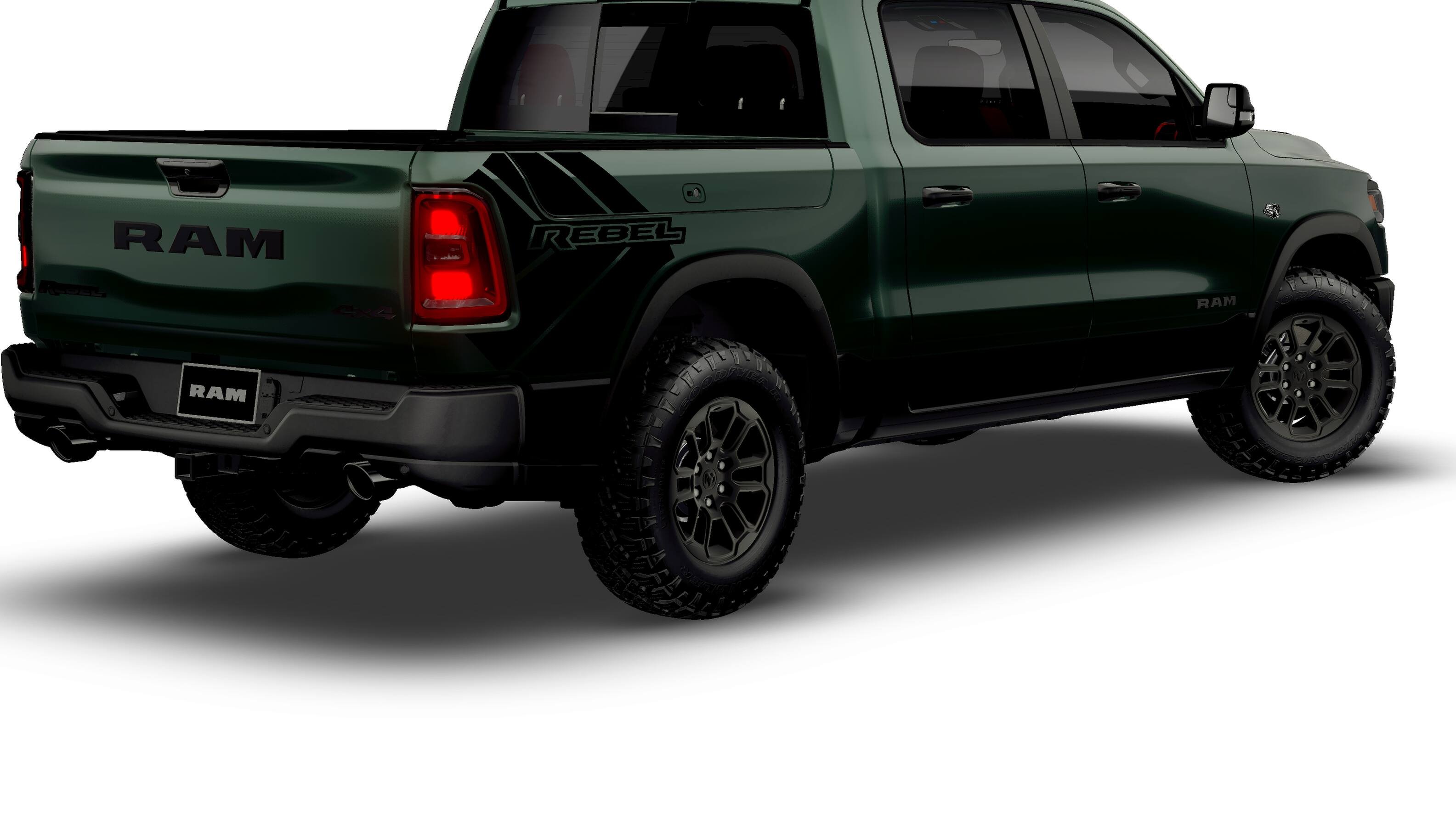 New 2026 Serrano-Green Metallic Exterior Paint RAM REBEL image 2