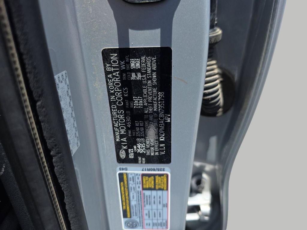 Used 2022 Sparkling Silver Kia LX image 35