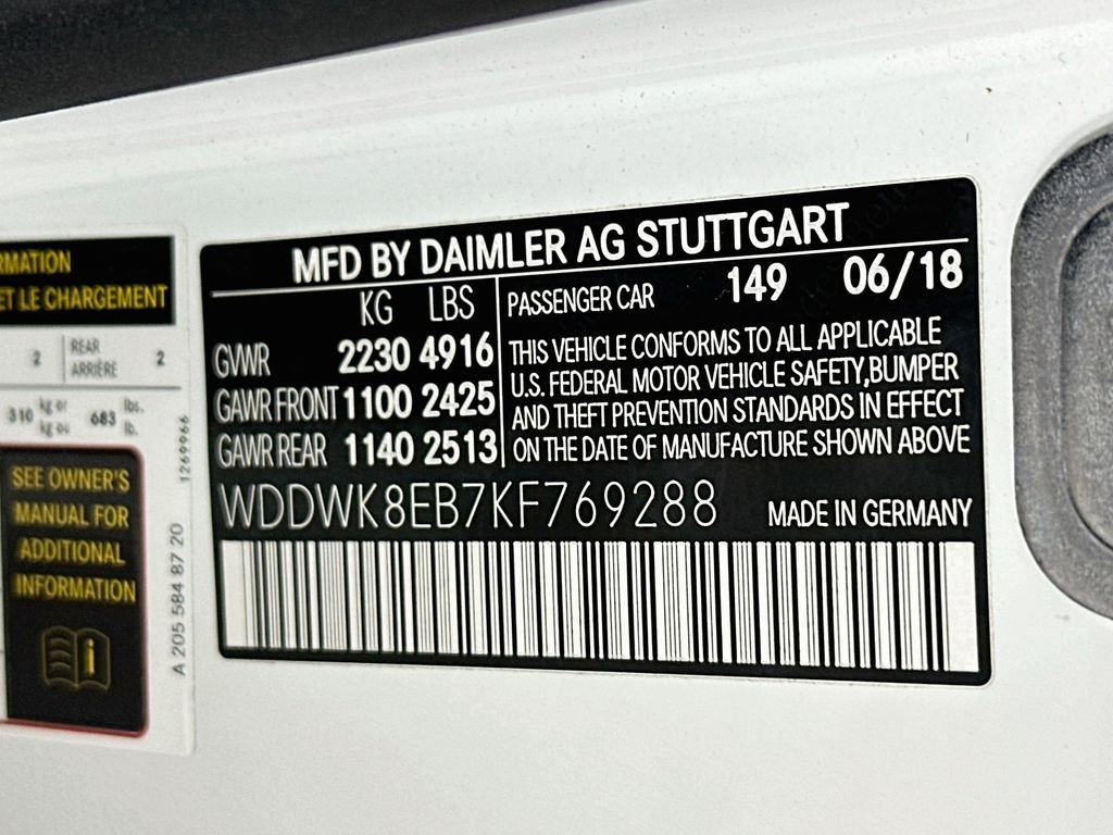 Used 2019 White Mercedes-Benz C 300 Cabriolet image 32