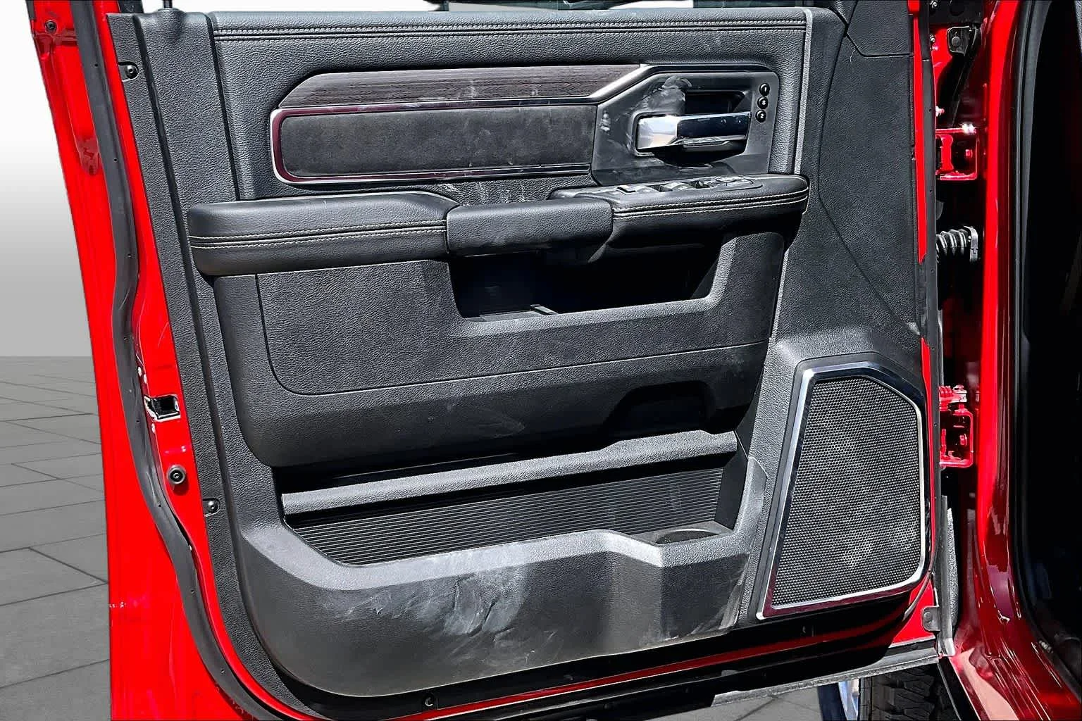 New 2026 Flame Red Clear-Coat Exterior Paint RAM Laramie image 11