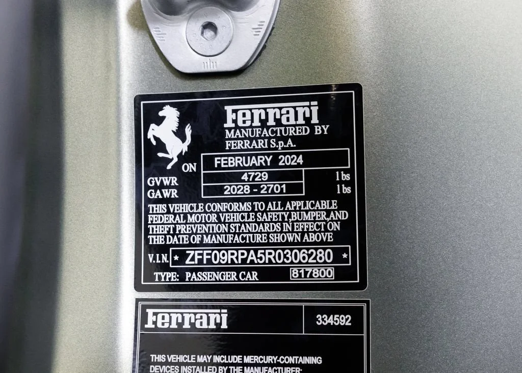 Certified Used 2024 Verde Masoni Opaco Ferrari Base image 48