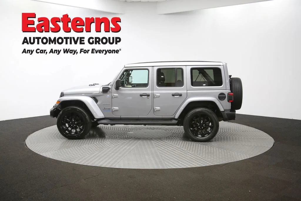 Used 2021 Silver Jeep Unlimited Sahara 4xe image 61