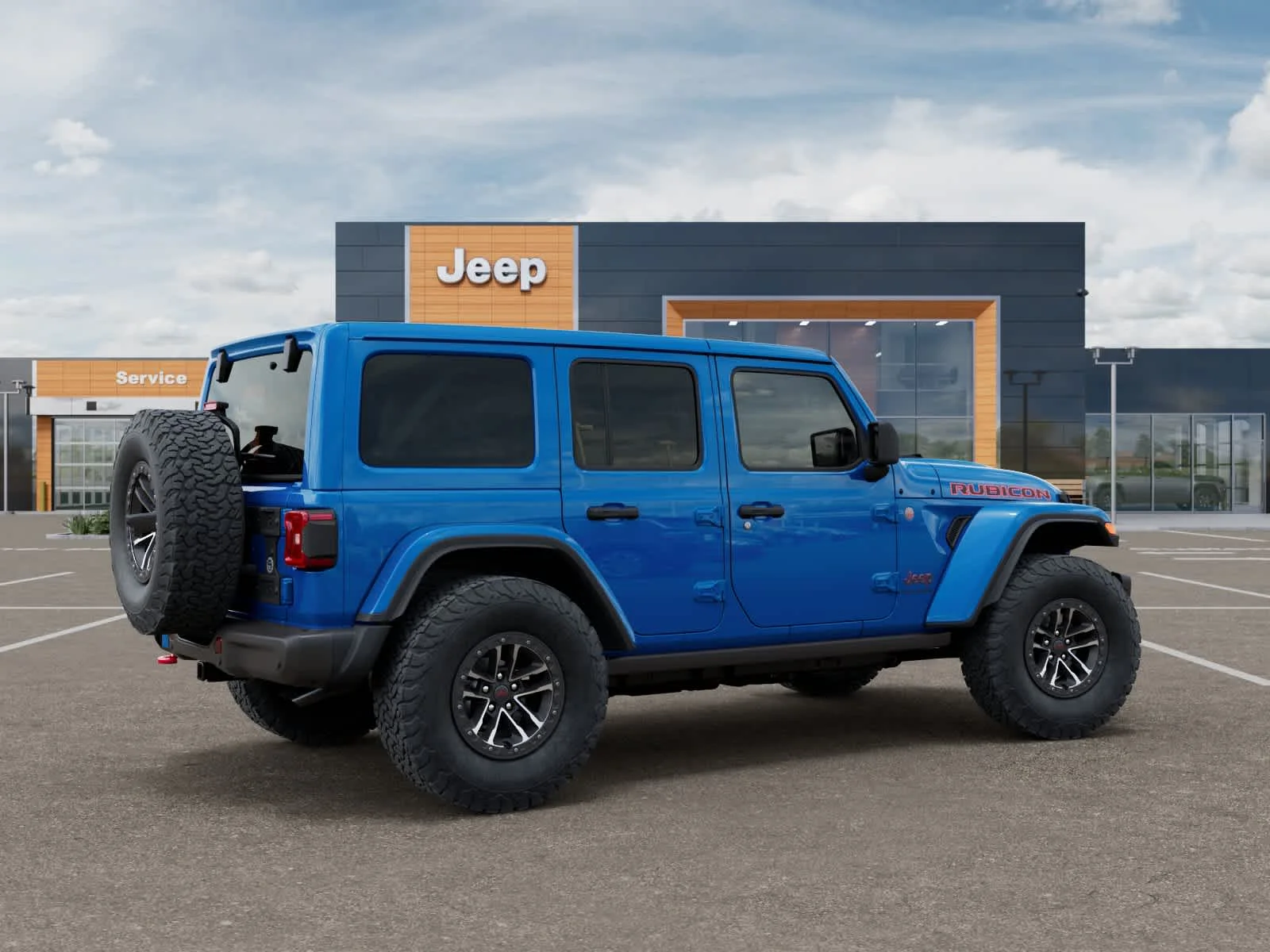 New 2027 Hydro Blue Pearlcoat Jeep Rubicon X image 4