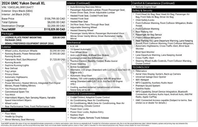 2024 GMC Yukon XL