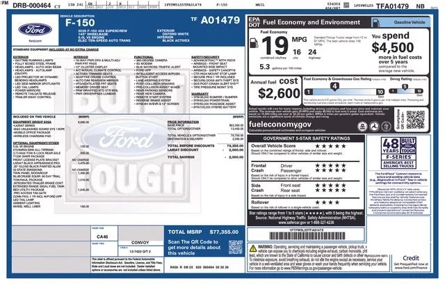 New 2026 Oxford White Ford Lariat® image 57