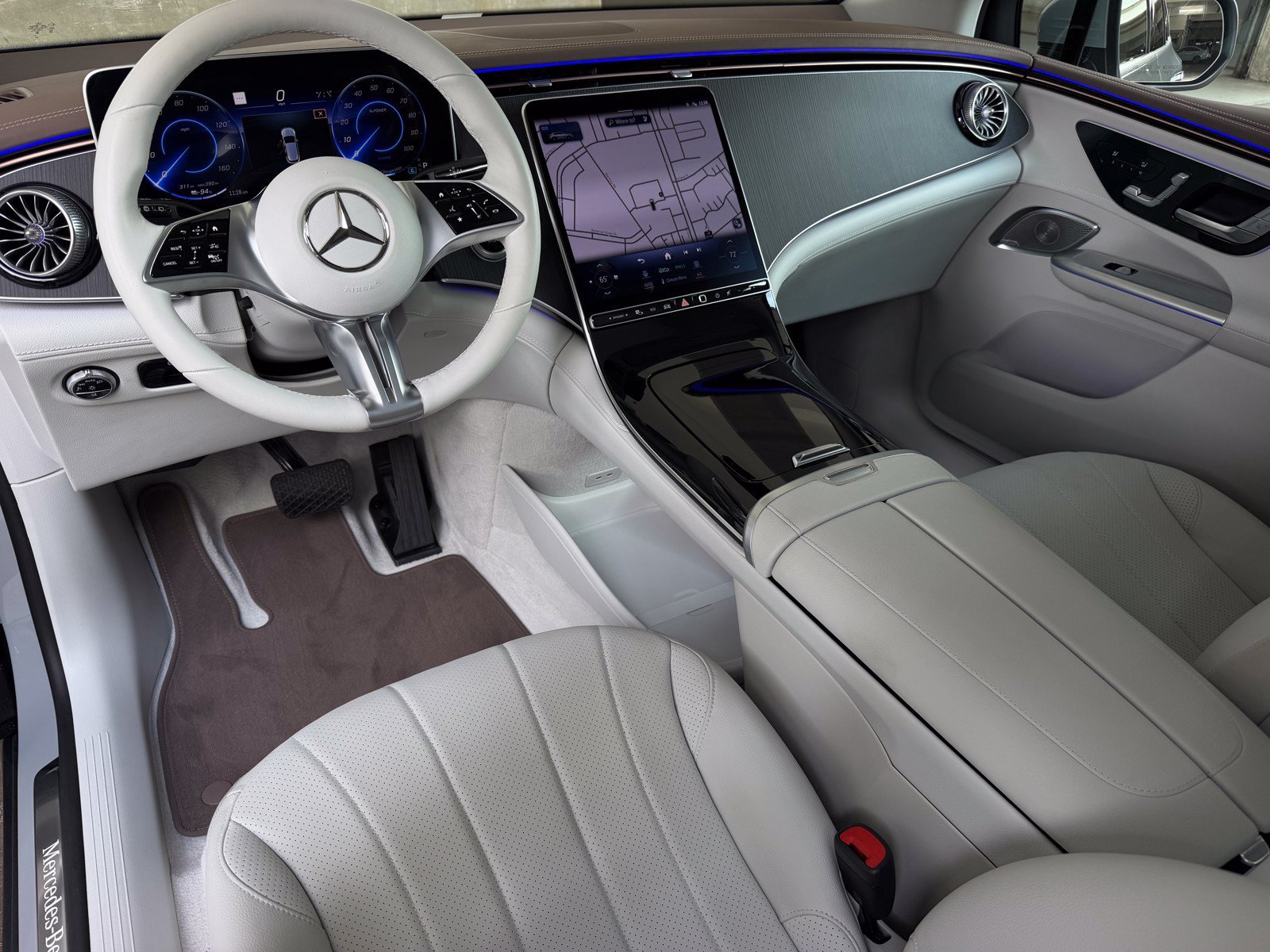 Certified 2023 Mercedes-Benz EQE SUV Base with VIN 4JGGM1CB8PA028456 for sale in Houston, TX