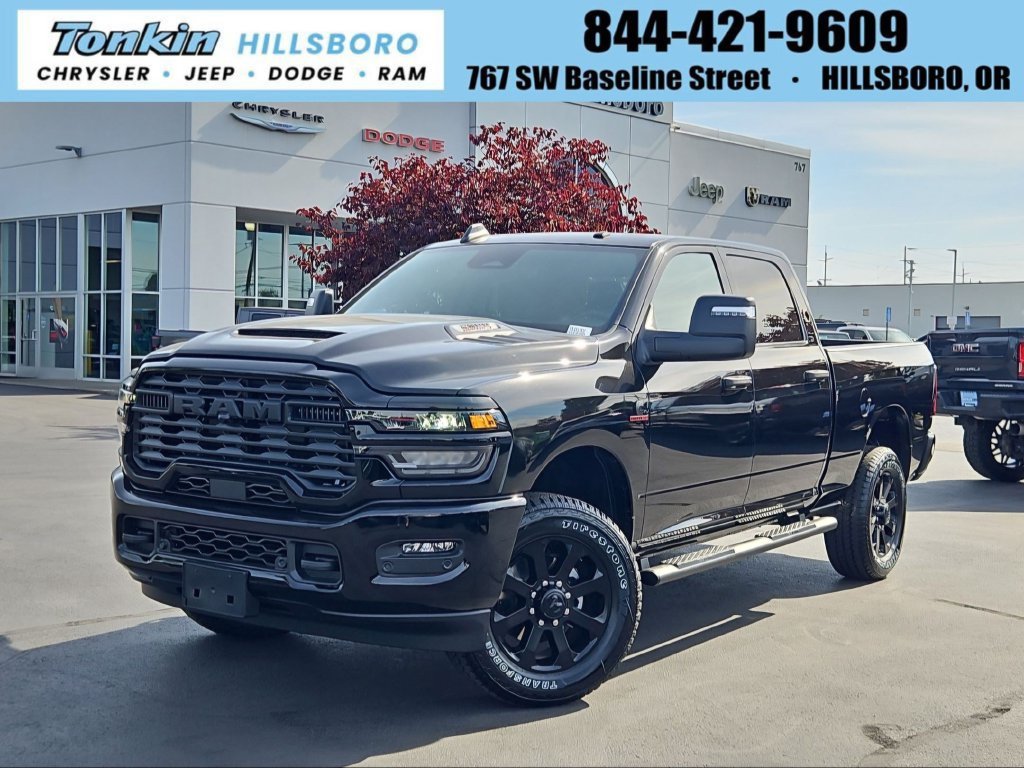 New 2026 Diamond Black Crystal Pearl-Coat Exterior Paint RAM Tradesman image 1