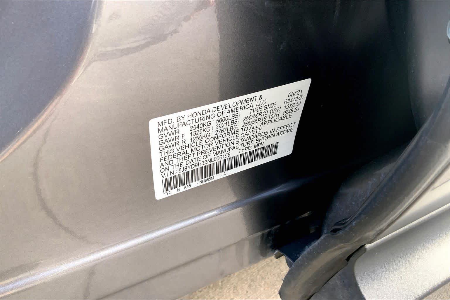 Used 2022 Liquid Carbon Metallic Acura  image 37