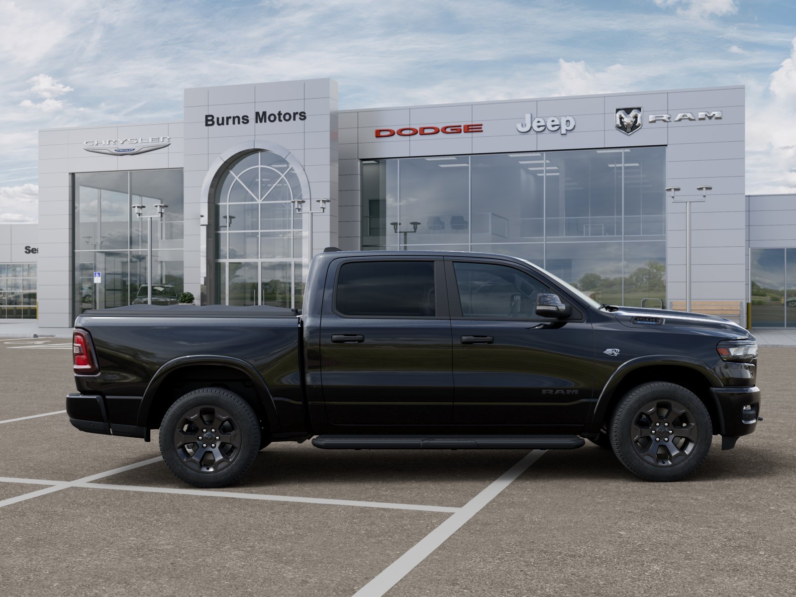 New 2026 Diamond Black Crystal Pearl-Coat Exterior Paint RAM Lone Star Night Edition image 47