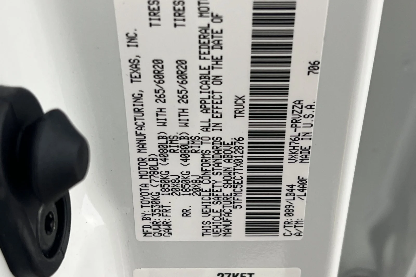 New 2026 Wind Chill Pearl <sup>1</sup> Toyota Tundra 1794 Edition image 20
