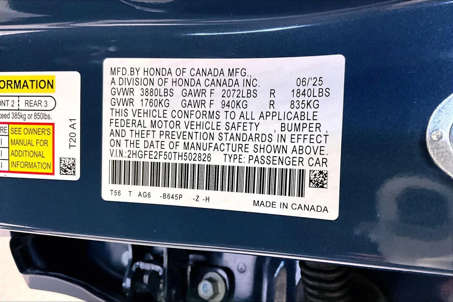 Used 2026 Blue Lagoon Pearl Honda Sport image 34