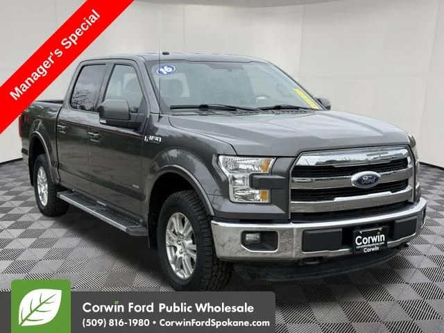Used 2016 Magnetic Metallic Ford Lariat image 1