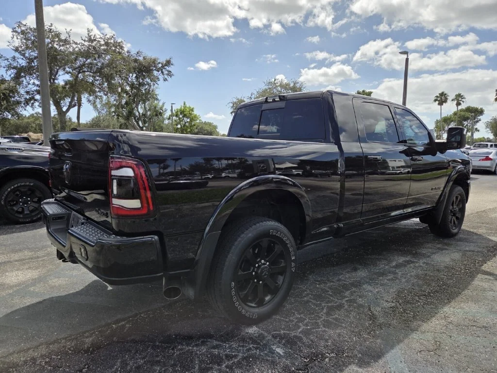 Used 2024 Diamond Black Crystal Pearlcoat Ram Laramie image 5