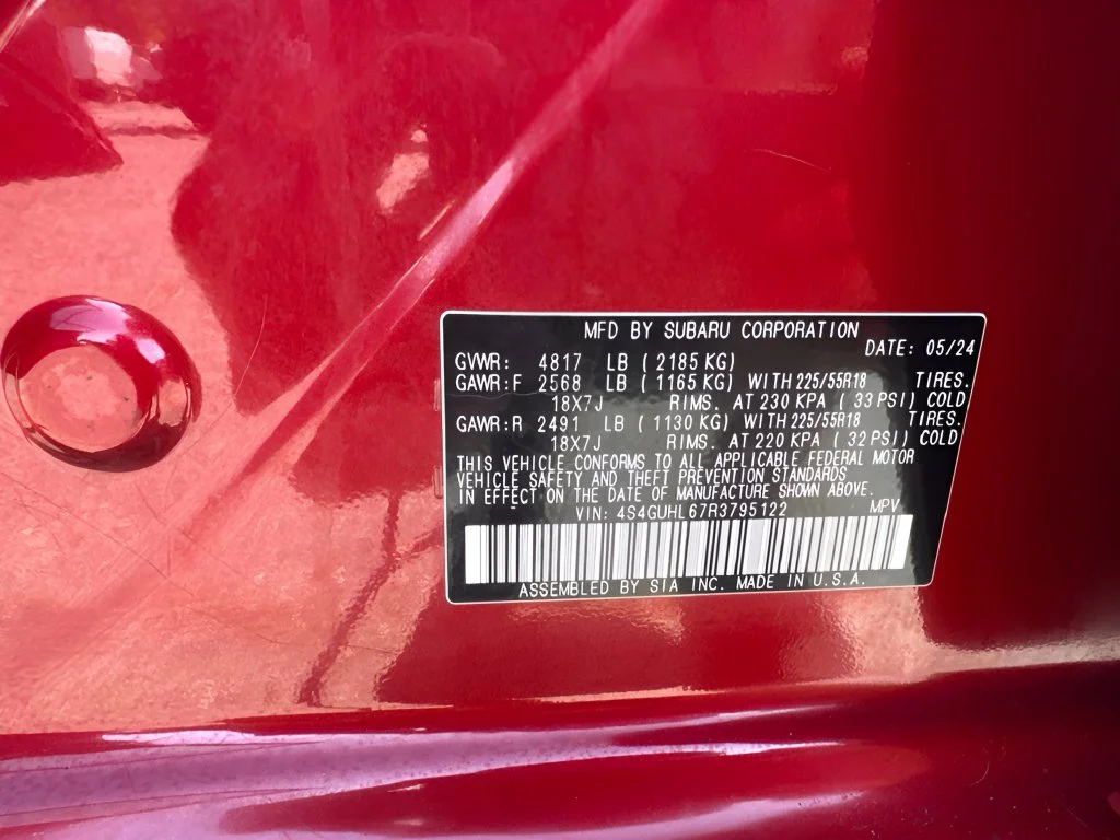 Used 2024 Red Subaru Limited image 24