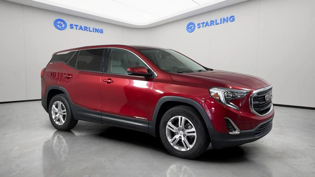 Used 2020 RED QUARTZ TINTCOAT GMC SLE image 12