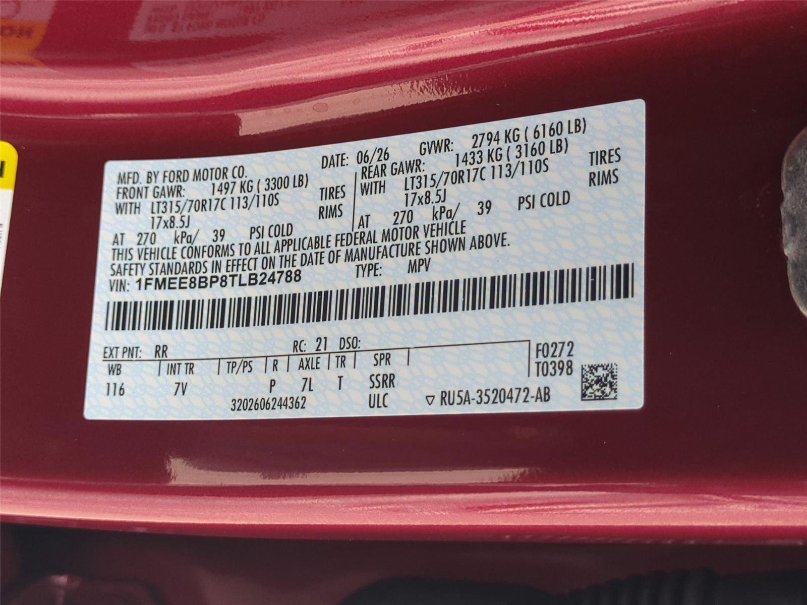New 2026 Ruby Red Metallic Tinted Clearcoat Ford Outer Banks® image 40
