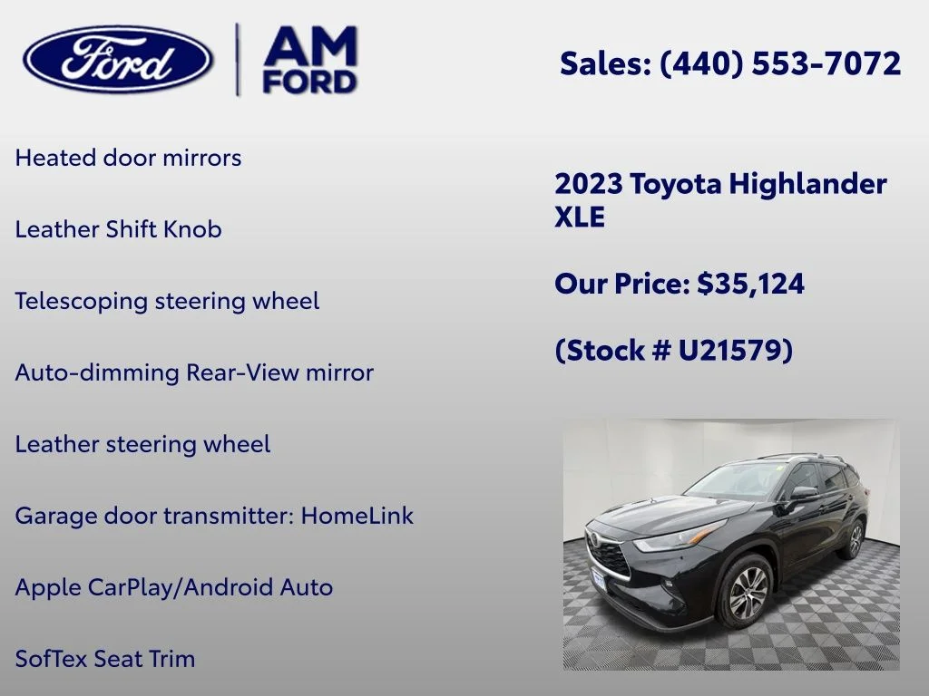 Used 2023 Midnight Black Metallic Toyota XLE image 18