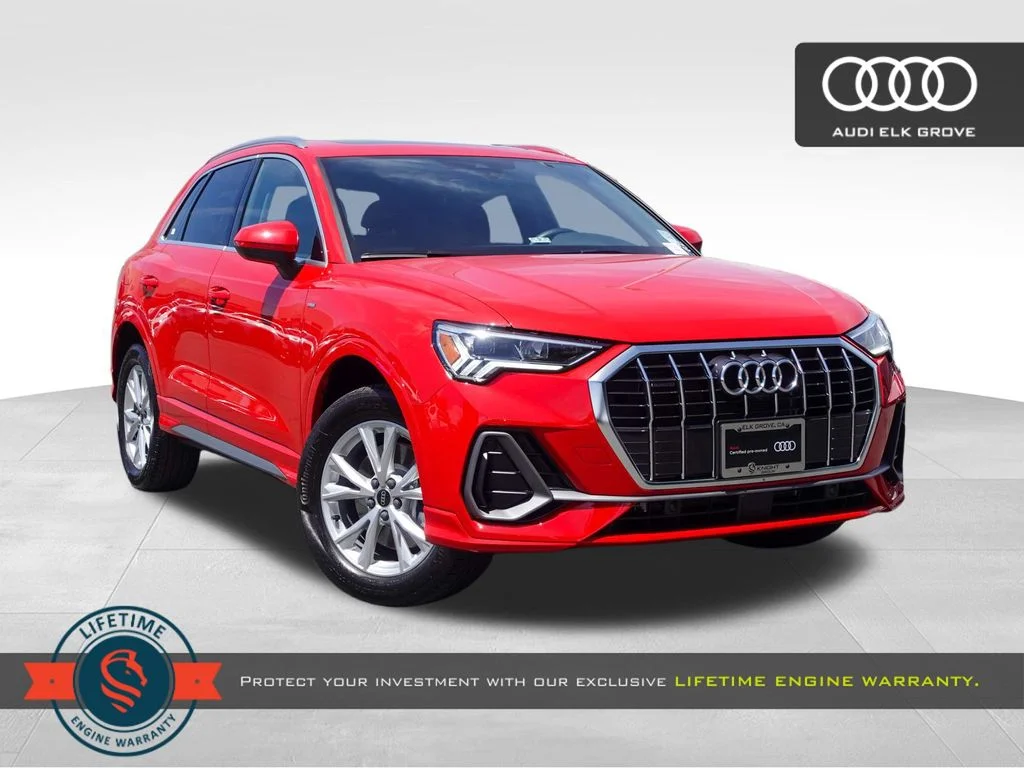 Certified Used 2025 Red Metallic Audi Premium Plus image 1