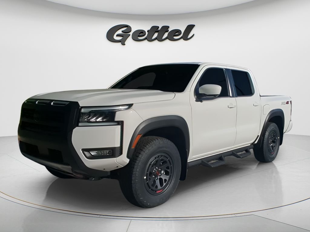 Glacier White 2026 Nissan Frontier PRO-4X Crew Cab 4WD Pickup Truck Four-Wheel Drive 9-Speed Automatic Overdrive