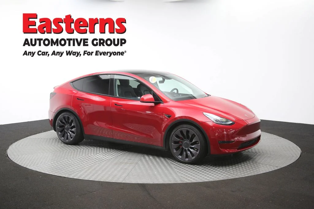 Used 2020 Red Tesla Performance image 43