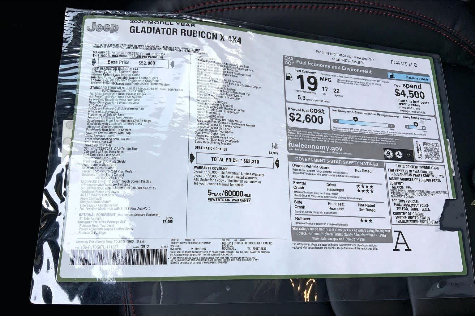 New 2026 41 Exterior Paint Jeep Rubicon X image 19