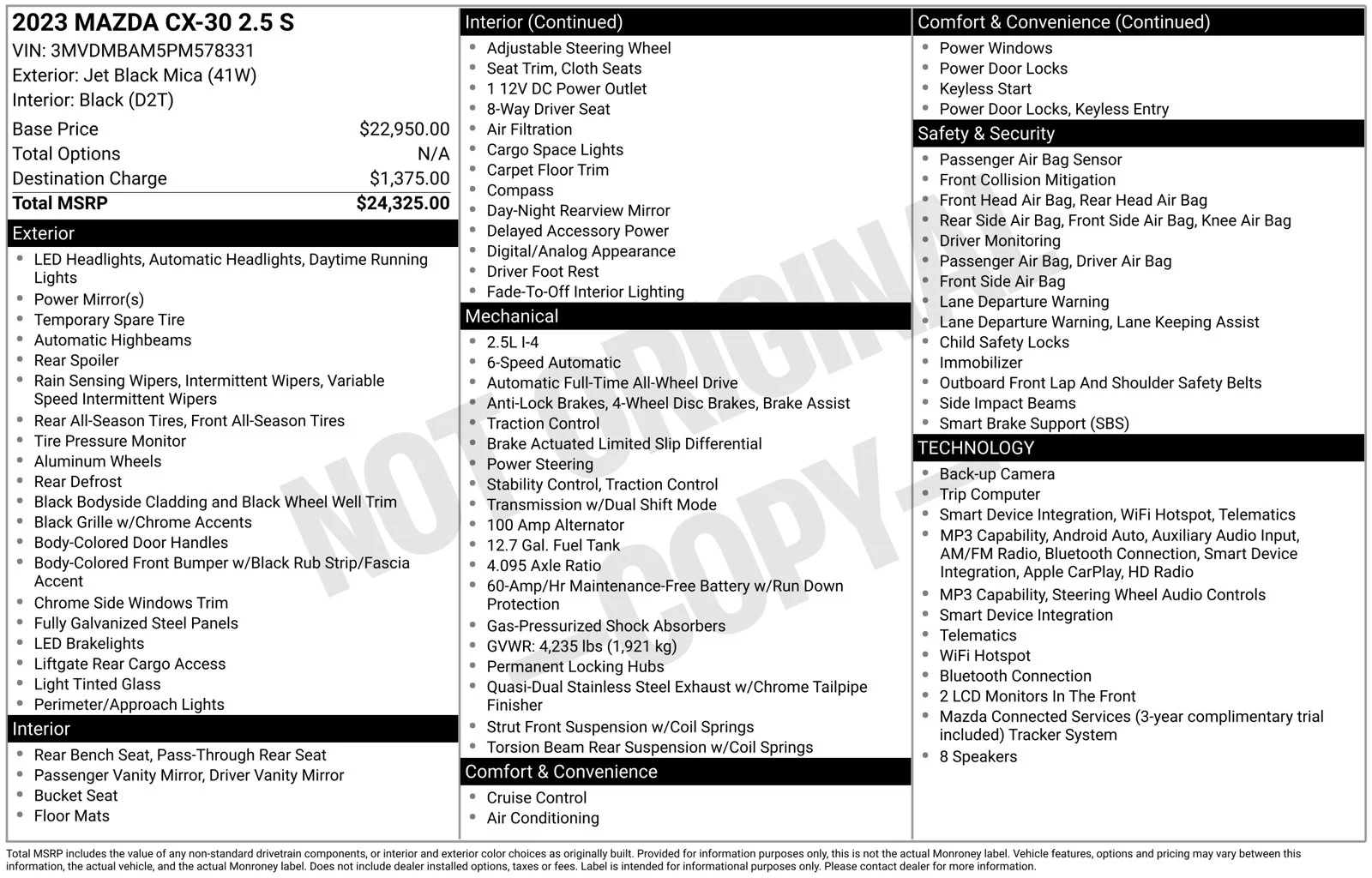 Certified Used 2023 Jet Black Mica Mazda 2.5 S image 24